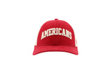 Allen Americans Red and White Trucker Hat