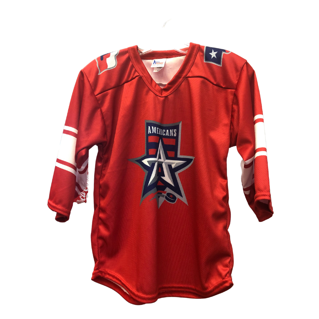 Allen Americans Youth White Jersey 2022-23 - Replica – Americans Team Store