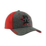 Allen Americans Zephyr Heather Charcoal/Red Fitted Hat