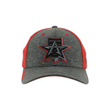 Allen Americans Zephyr Heather Charcoal/Red Fitted Hat