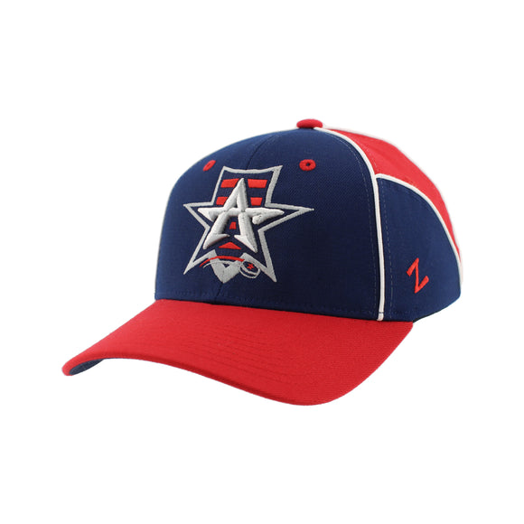 Allen Americans Zephyr Colorblock Fitted Hat