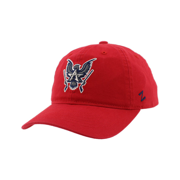 Allen Americans Zephyr Scholarship Red Double Logo Adjustable Hat