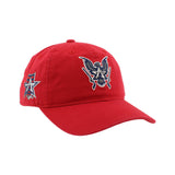 Allen Americans Zephyr Scholarship Red Double Logo Adjustable Hat