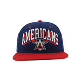 Allen Americans Zephyr Bold Text Retro Snapback