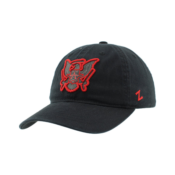 Allen Americans Zephyr Scholarship Black/Red Eagle Adjustable Hat