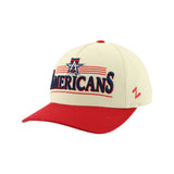 Allen Americans Zephyr Beige/Red Retro Snapback