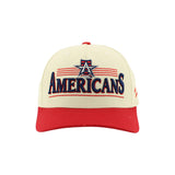 Allen Americans Zephyr Beige/Red Retro Snapback