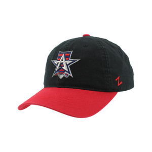 Allen Americans Zephyr Black/Red Colorblock Adjustable Hat