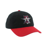 Allen Americans Zephyr Black/Red Colorblock Adjustable Hat