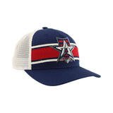 Allen Americans Zephyr Striped Trucker Adjustable Hat