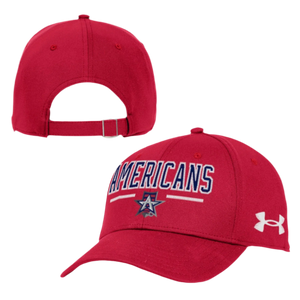 Allen Americans Under Armour Adjustable Red Hat