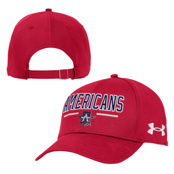 Allen Americans Under Armour Adjustable Red Hat