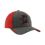 Allen Americans Zephyr Heather Charcoal/Red Fitted Hat