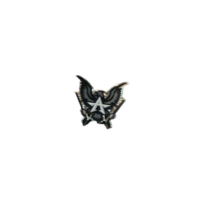 Allen Americans 1.25" Black/Red Eagle Logo Hard Enamel Lapel Pin