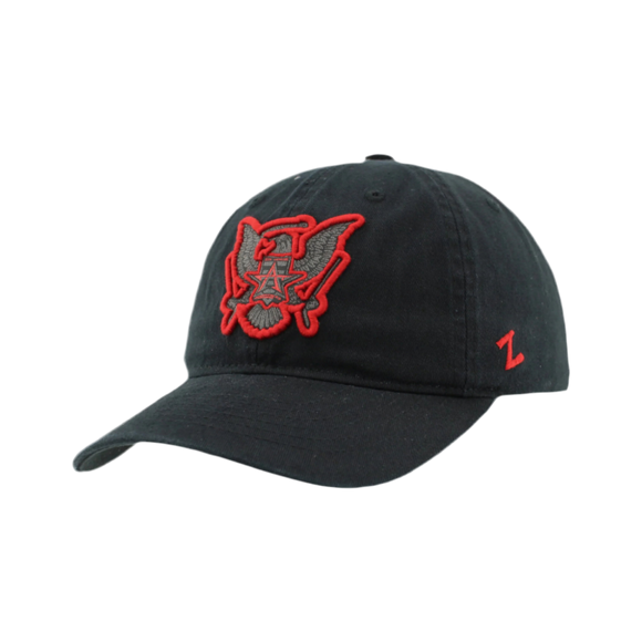 Allen Americans Zephyr Scholarship Black/Red Eagle Adjustable Hat