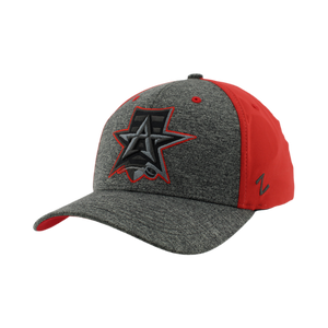 Allen Americans Zephyr Heather Charcoal/Red Fitted Hat