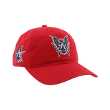 Allen Americans Zephyr Scholarship Red Double Logo Adjustable Hat