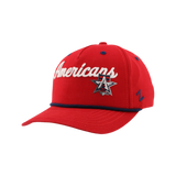 Allen Americans Zephyr Red w/ Rope Adjustable Hat