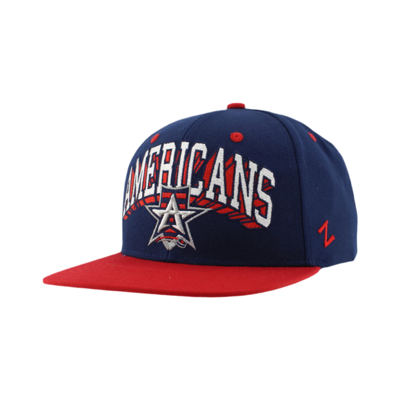 Allen Americans Zephyr Bold Text Retro Snapback