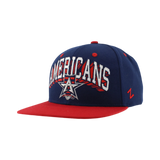 Allen Americans Zephyr Bold Text Retro Snapback