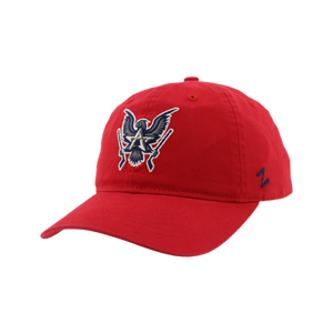 Allen Americans Zephyr Scholarship Red Double Logo Adjustable Hat