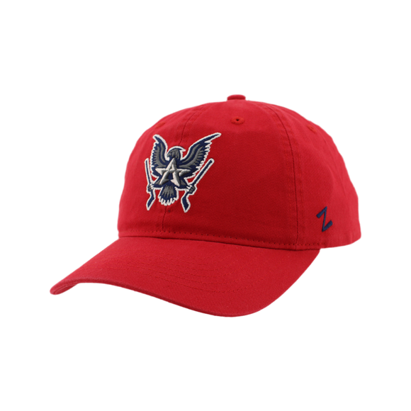 Allen Americans Zephyr Scholarship Red Double Logo Adjustable Hat