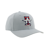 Allen Americans Zephyr Light Gray Shield Adjustable Hat