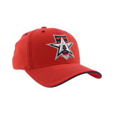 Allen Americans Zephyr Hype Red/Navy Trim Fitted Hat