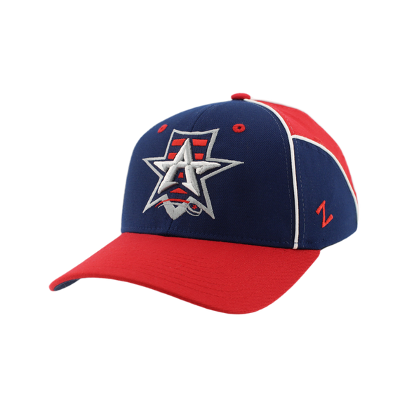 Allen Americans Zephyr Colorblock Fitted Hat