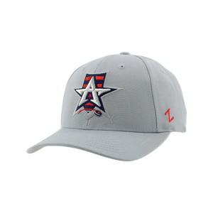 Allen Americans Zephyr Light Gray Shield Adjustable Hat
