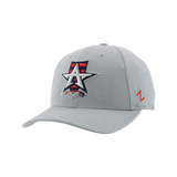 Allen Americans Zephyr Light Gray Shield Adjustable Hat