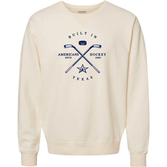 Ivory Hampton Sticks Embroidered Crew