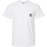 White Comfort Colors Eagle Pocket T-Shirt