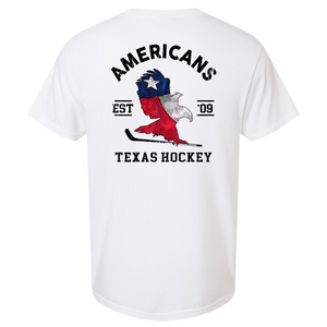 White Comfort Colors Eagle Pocket T-Shirt