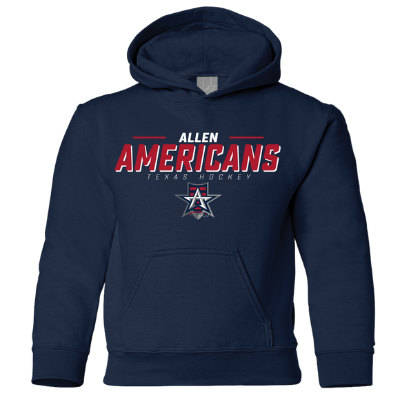 Youth Navy Hooded Sweatshirt