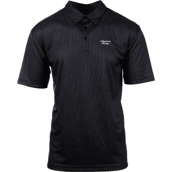 Black Dot Script Polo