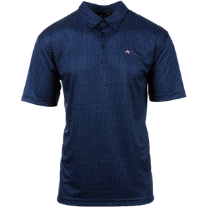 Navy Dot Polo