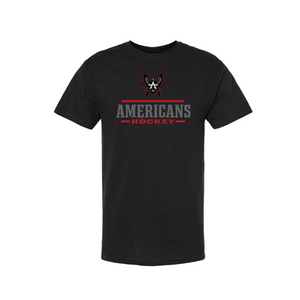 Allen Americans Blackout Hockey Text Tee