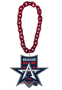 Allen Americans Chain Necklace Red