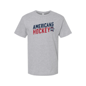 Allen Americans Gray Fade Design T-Shirt