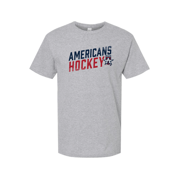 Allen Americans Gray Fade Design T-Shirt