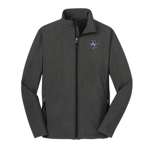 Allen Americans Black Charcoal Embroidered Soft Shell Jacket