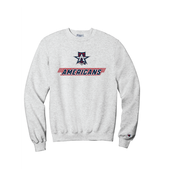 Allen Americans Grey Comfort Colors Hash Design Crewneck