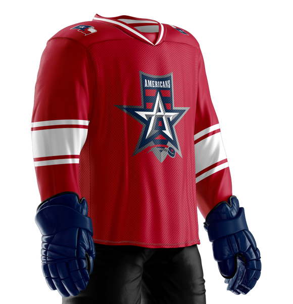 Allen Americans Official Red Replica Jersey