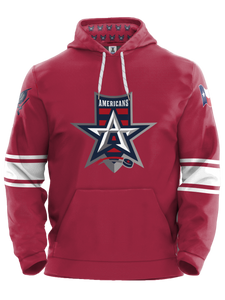 Red Sublimated Jersey Hoodie