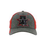 Allen Americans Zephyr Heather Charcoal/Red Fitted Hat