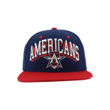 Allen Americans Zephyr Bold Text Retro Snapback