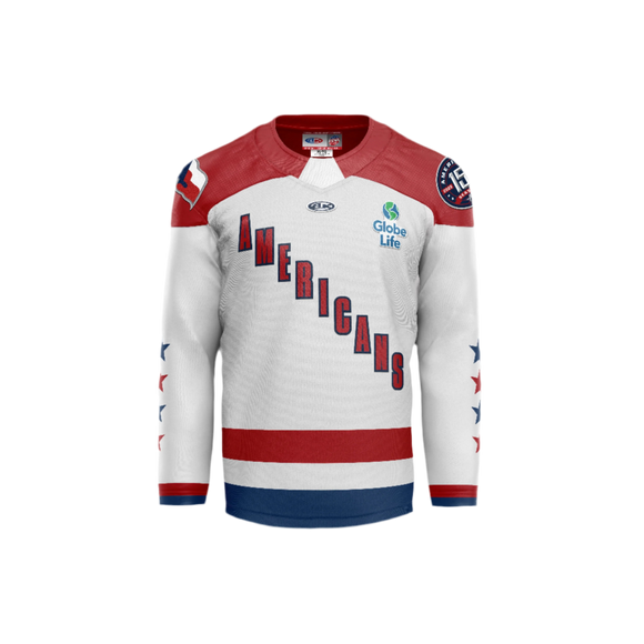 Allen Americans Season 15 White Replica Jersey