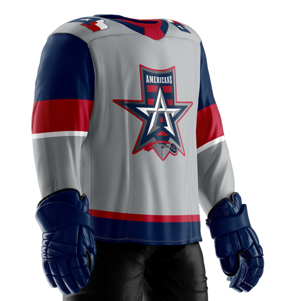 Allen Americans Official Gray Replica Jersey