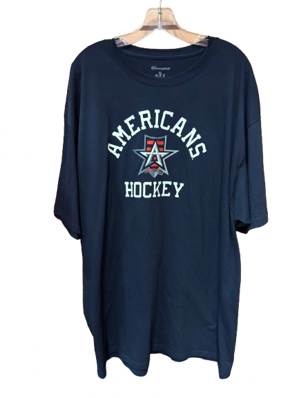 Navy Hockey SS Tee